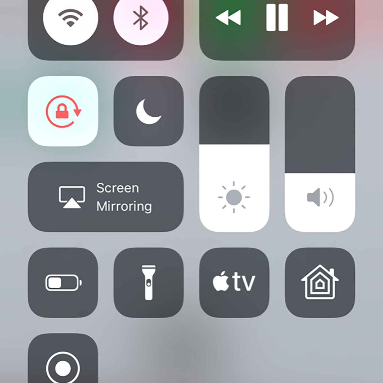 screenshot van het uitschakelen van bluetooth op iphone