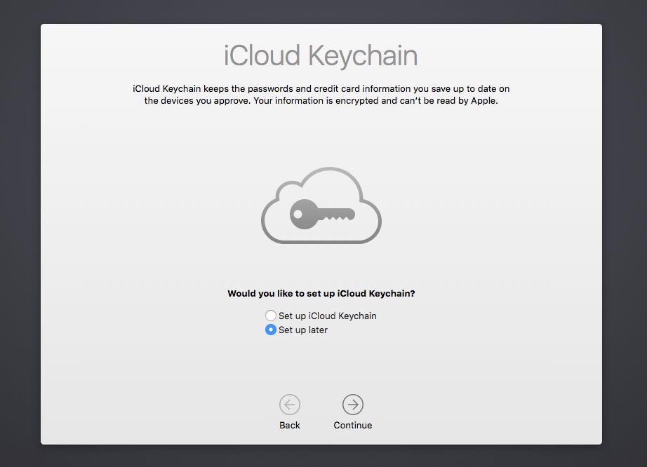 iCloud Keycain instellen