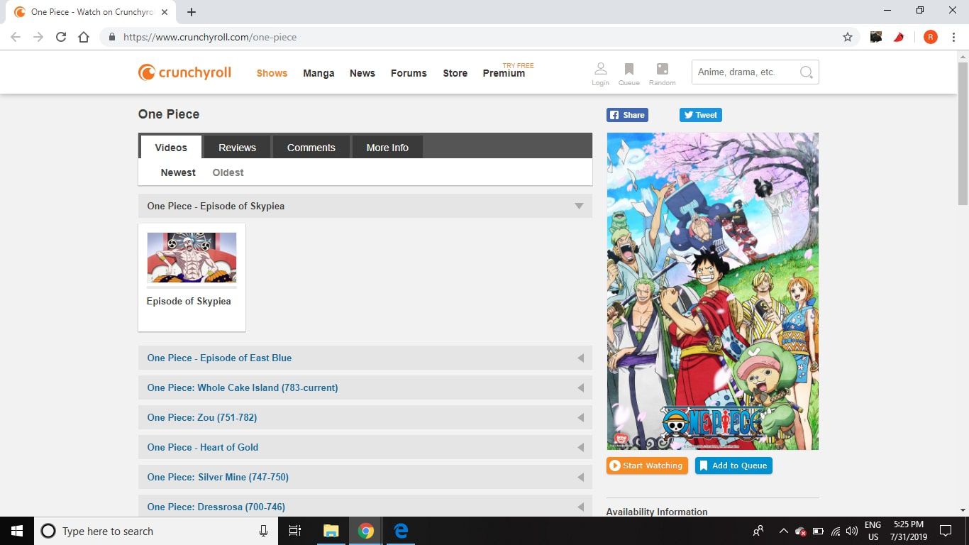 anime free one piece