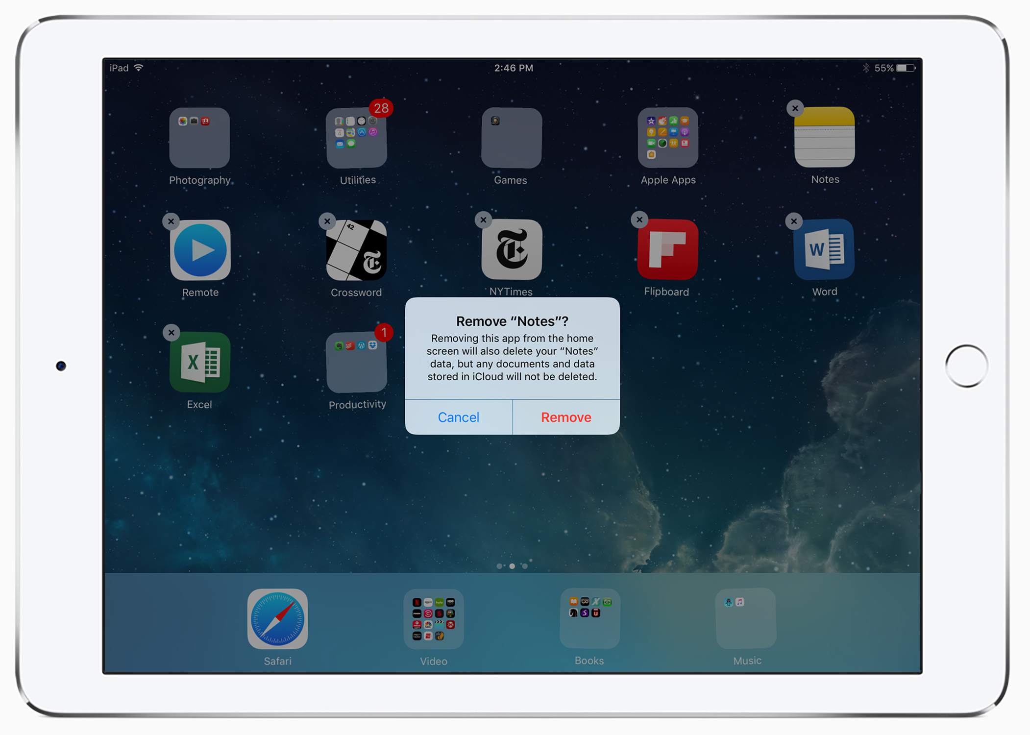 apps verwijderen op iPad
