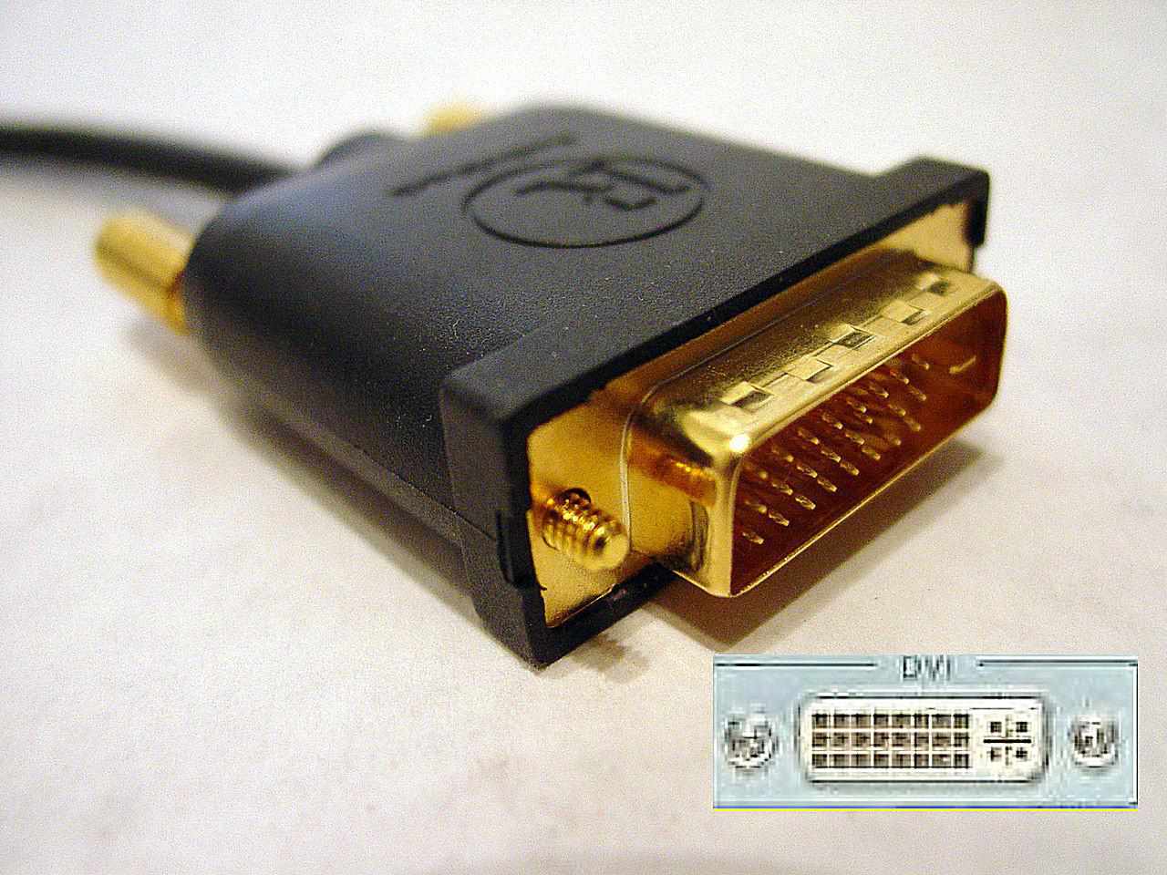 DVI-kabel en aansluiting