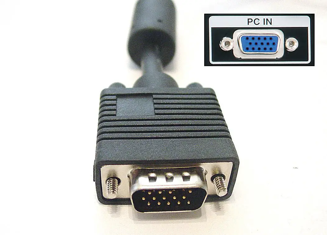 VGA pc-monitoraansluiting