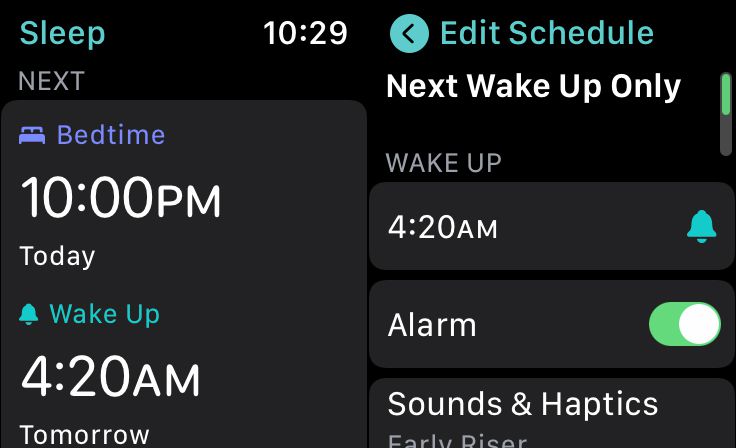 De Slaap-app op de Apple Watch