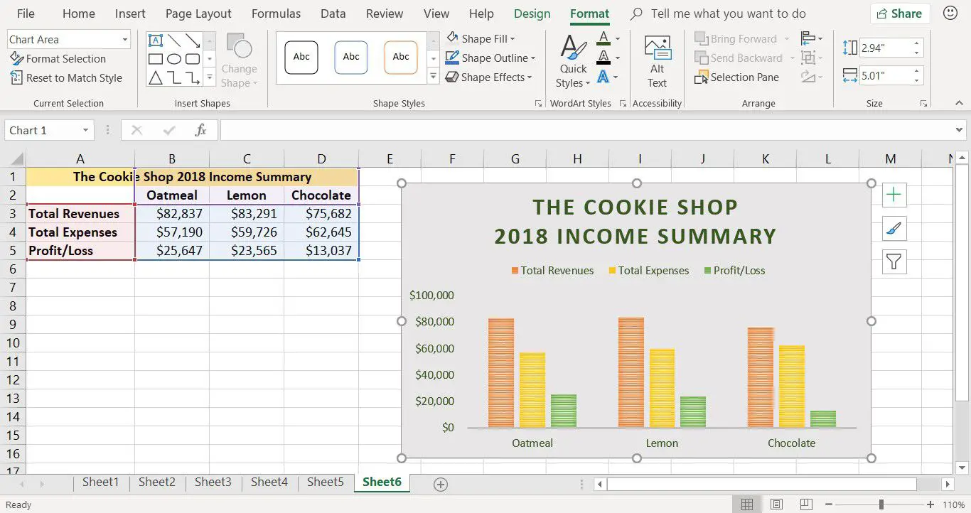 Een schermafbeelding die laat zien hoe u de tekstkleur van een kolomdiagram in Excel kunt wijzigen
