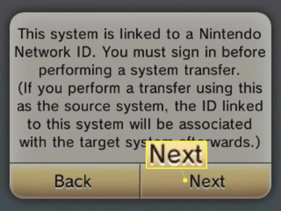 Selecteer Volgende en voer je Nintendo Network ID-wachtwoord in.
