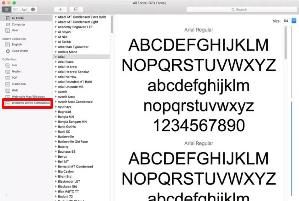 Mac-lettertypenboek