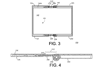 patentillustratie voor elektronisch apparaat met flexibel display