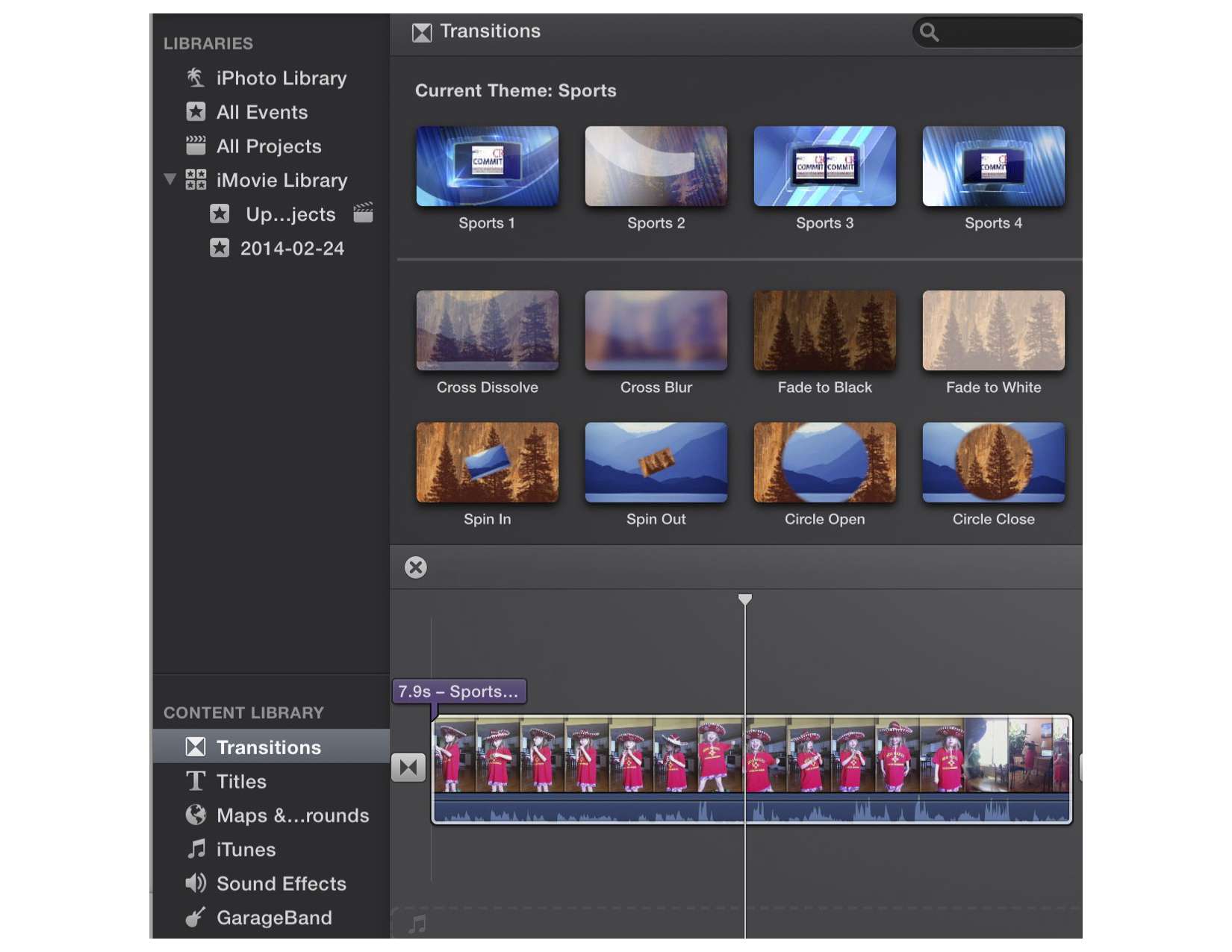 iMovie-schermafbeelding