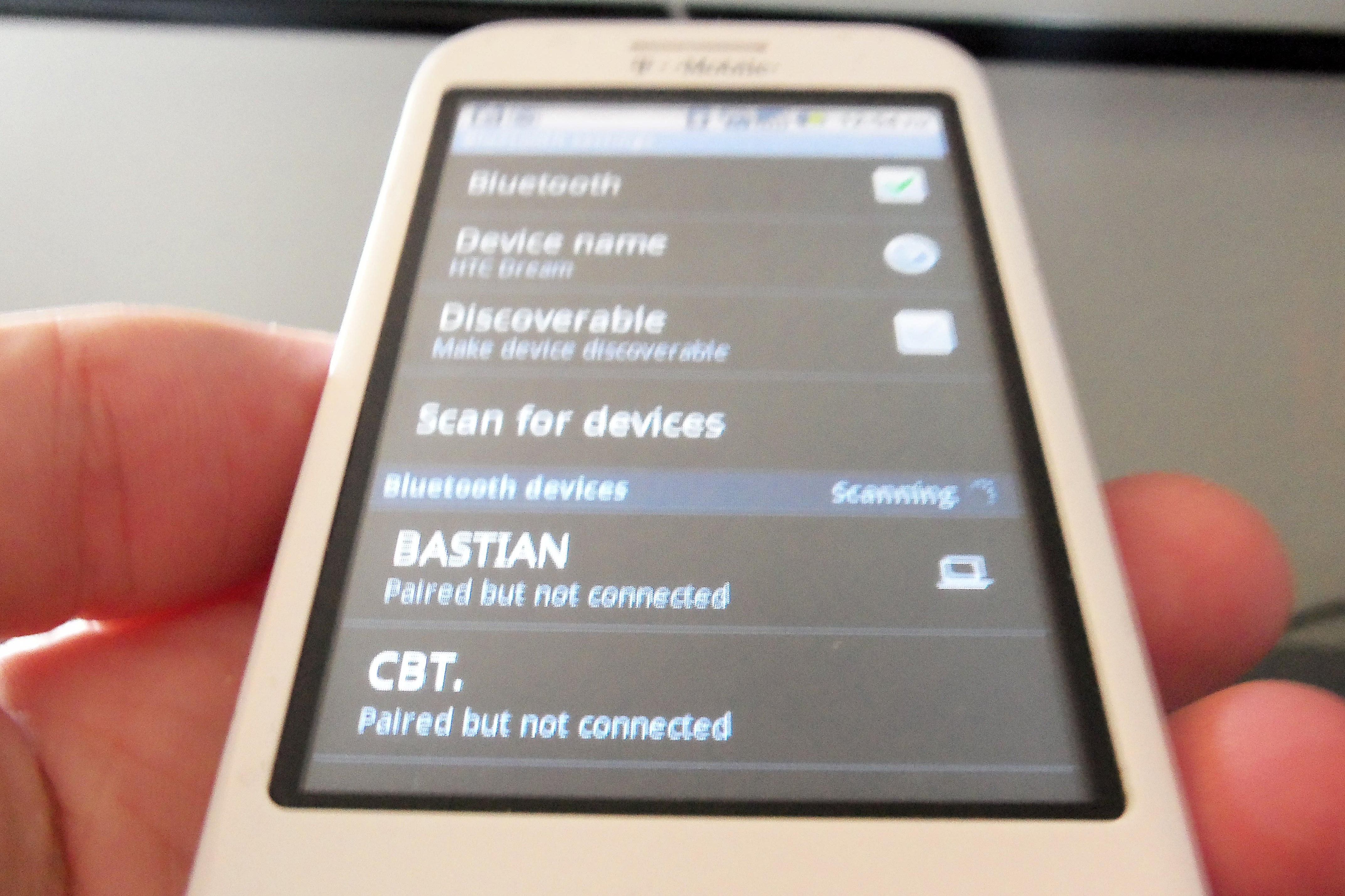 Android Bluetooth-instellingen
