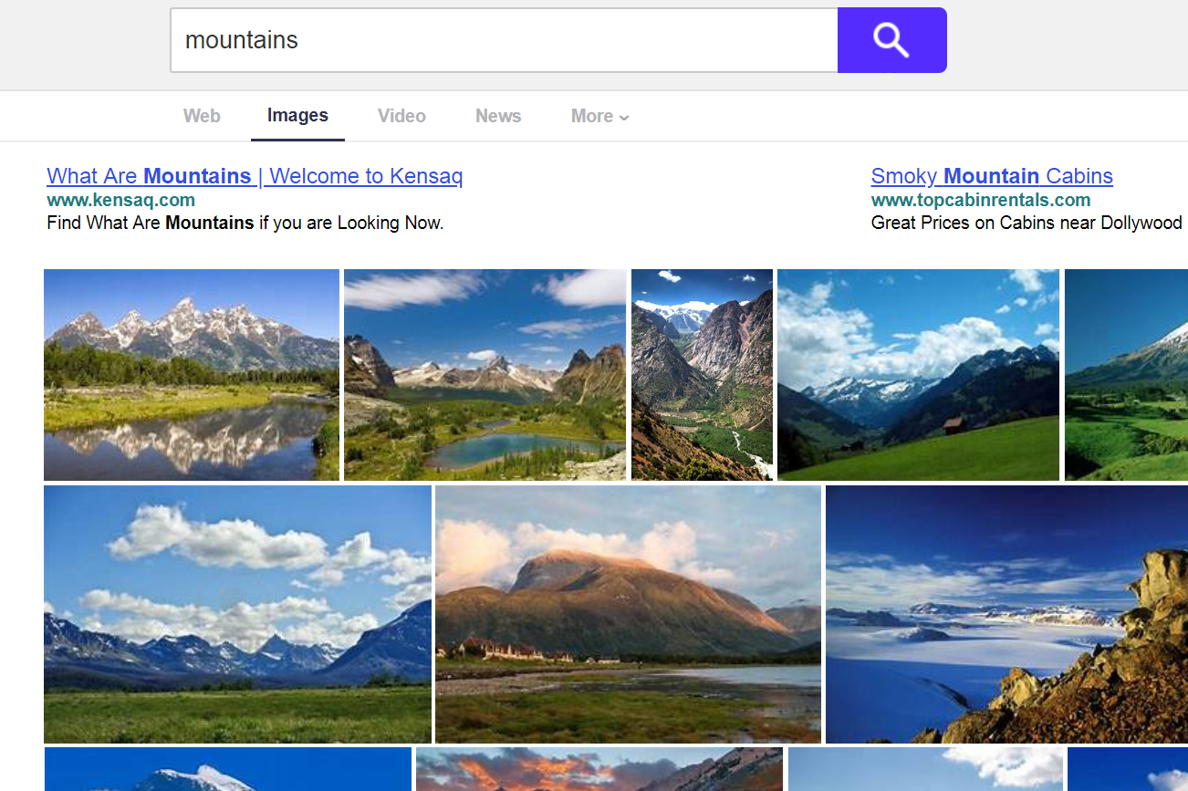 Yahoo Zoekresultaten voor bergen