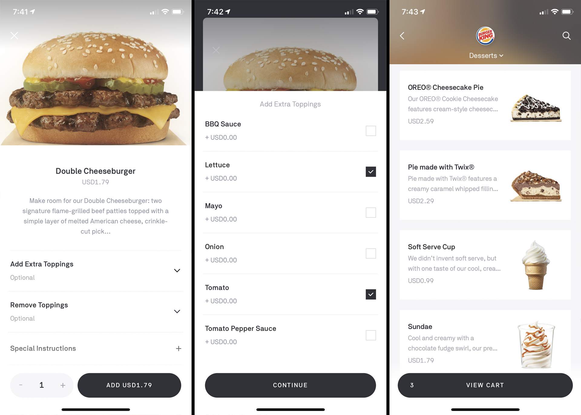 Eten bestellen in de PostMates iOS-app.