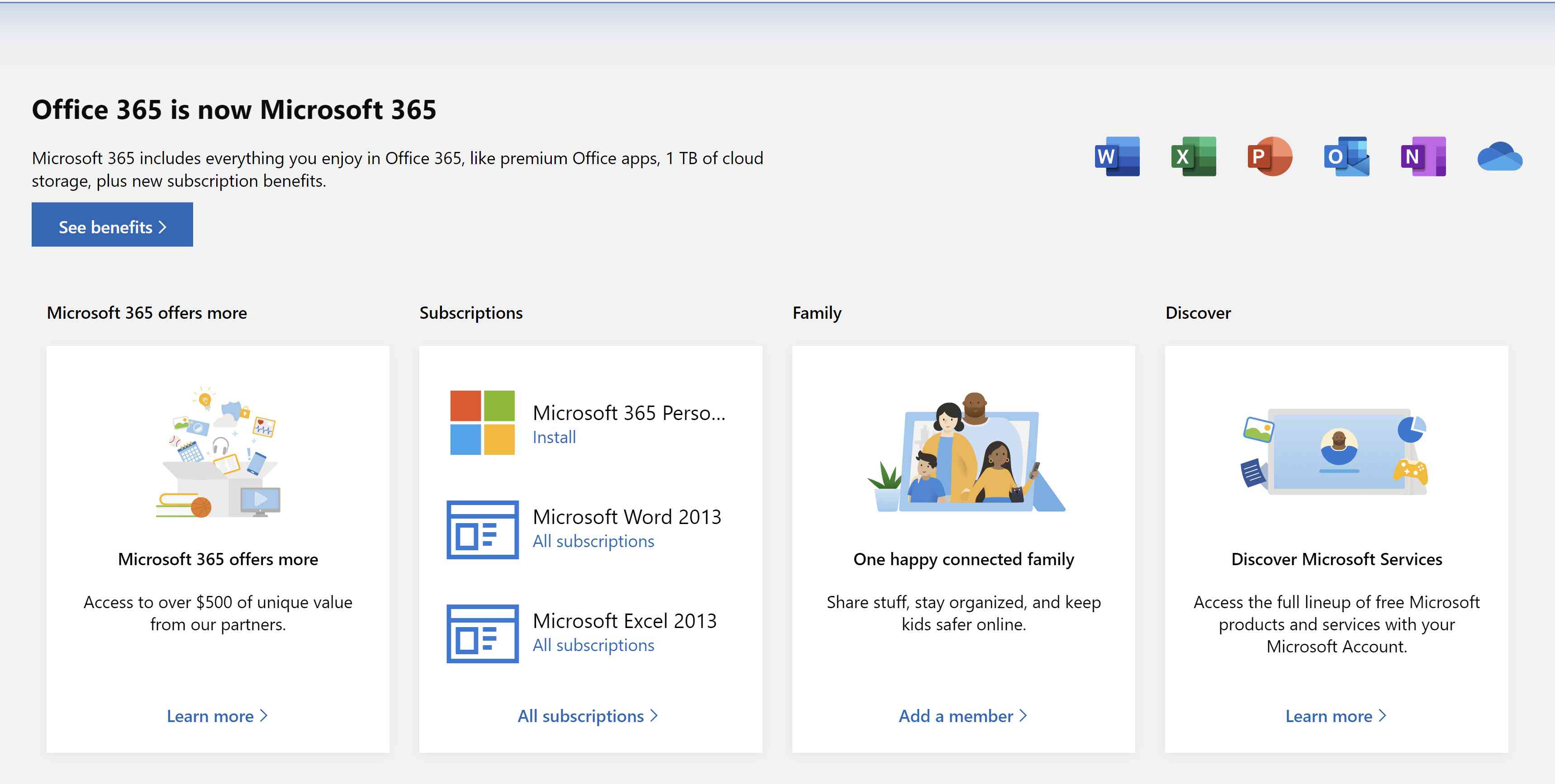 Microsoft 365-startpagina.