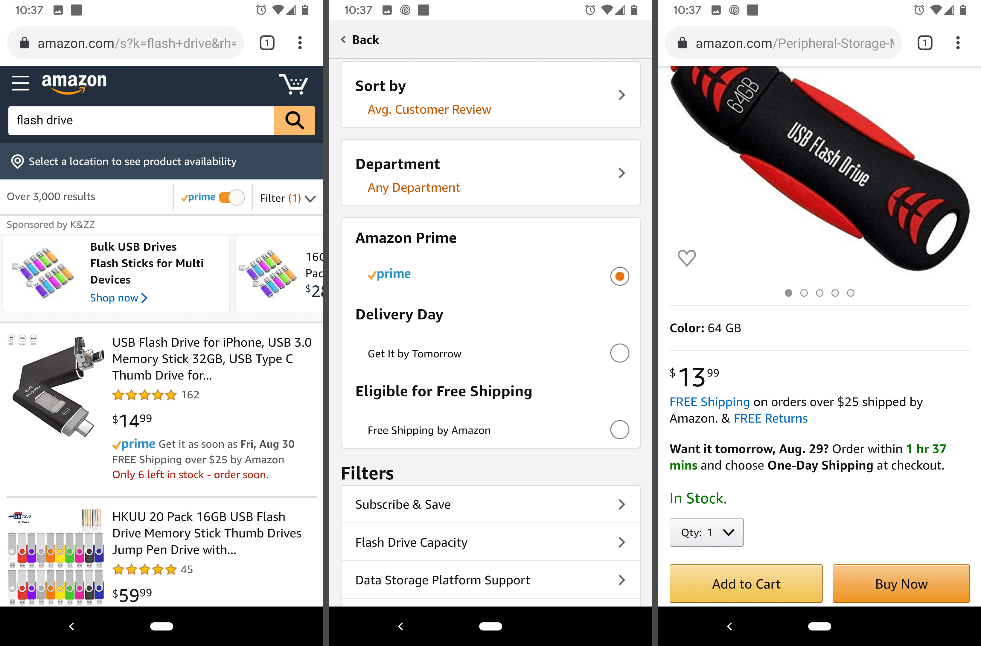 Amazon.com mobiele zoekmachine