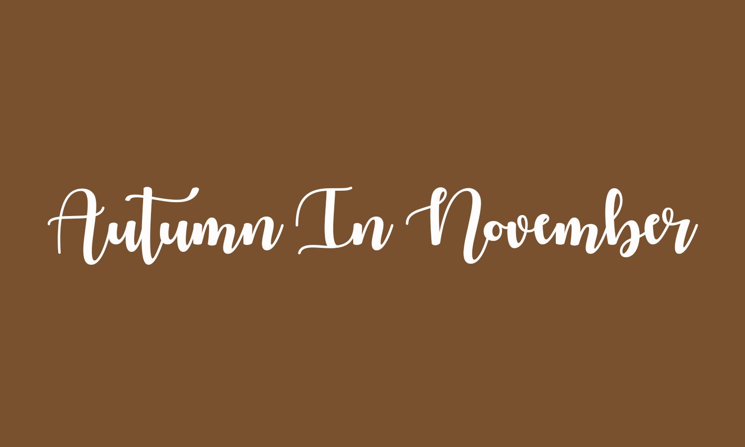 Het lettertype "Herfst in november"