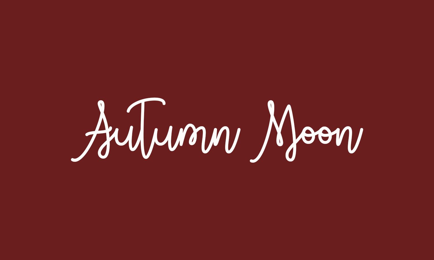 Het lettertype Autumn Moon