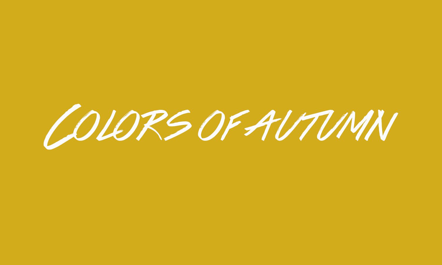 Het lettertype Colors of Autumn