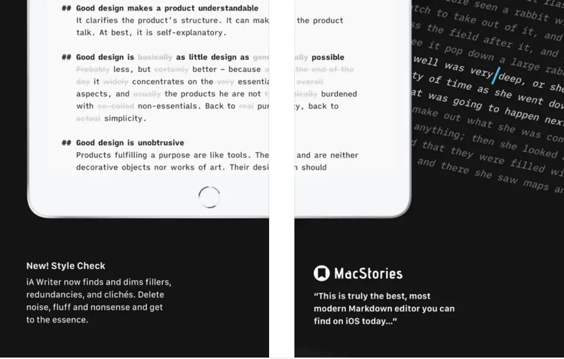 iA Writer-app voor iPad