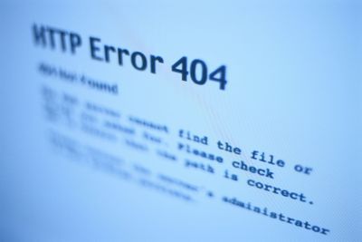 HTTP-foutbericht op een computerscherm