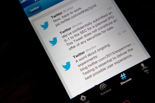 Twitter-app op een smartphone