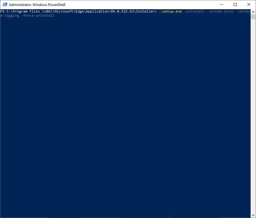 PowerShell-venster