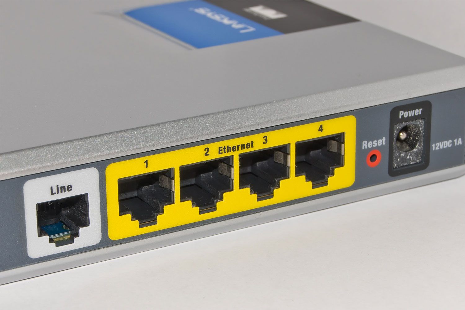 Ethernet-poorten op een modem