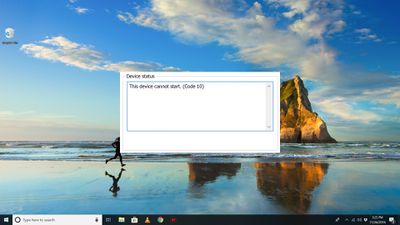Code 10-fout op Windows 10 Desktop