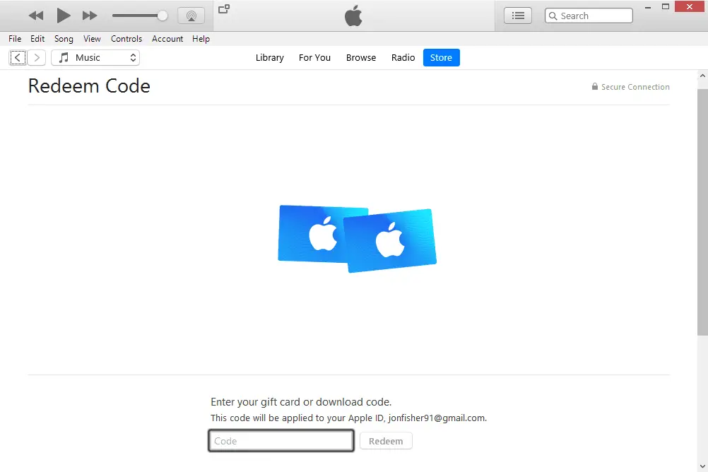 iTunes-codepagina inwisselen