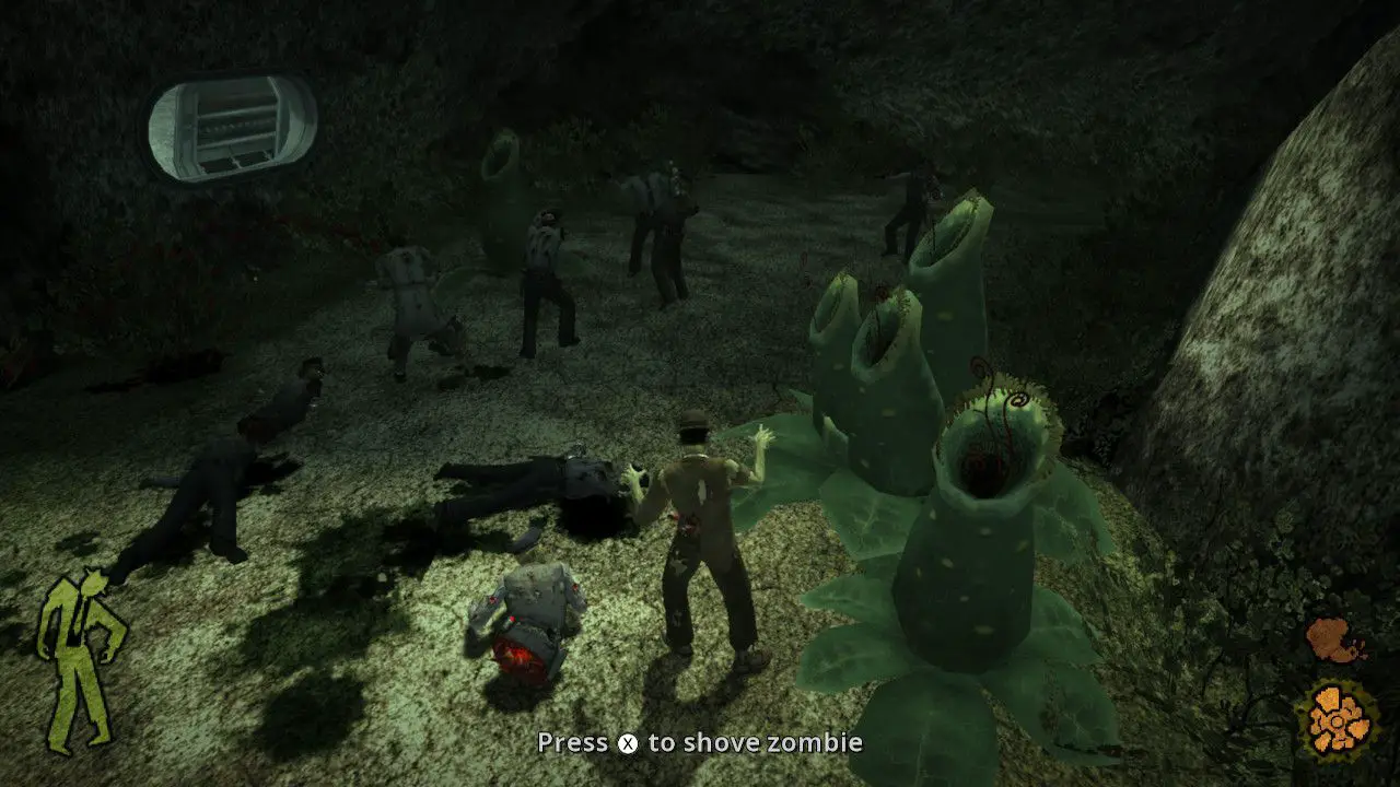Een screenshot van Stubbs de Zombie.