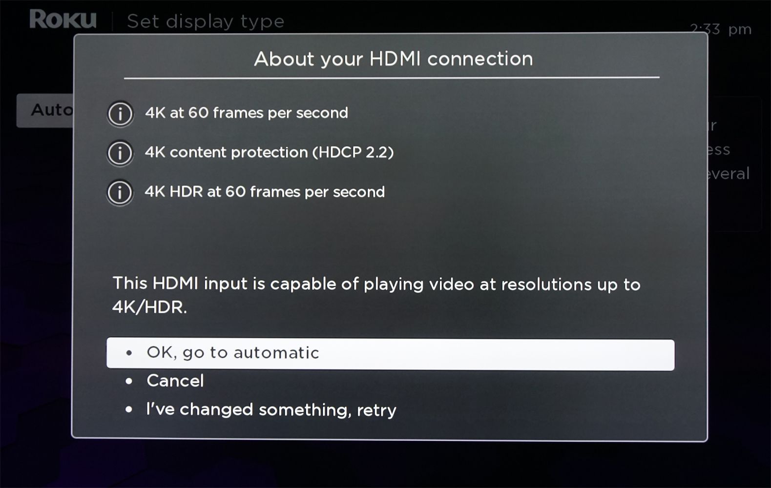 Roku Soundbar - Analyse van HDMI-verbinding