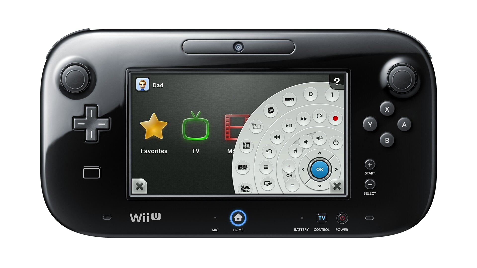 Wii U als afstandsbediening voor tv