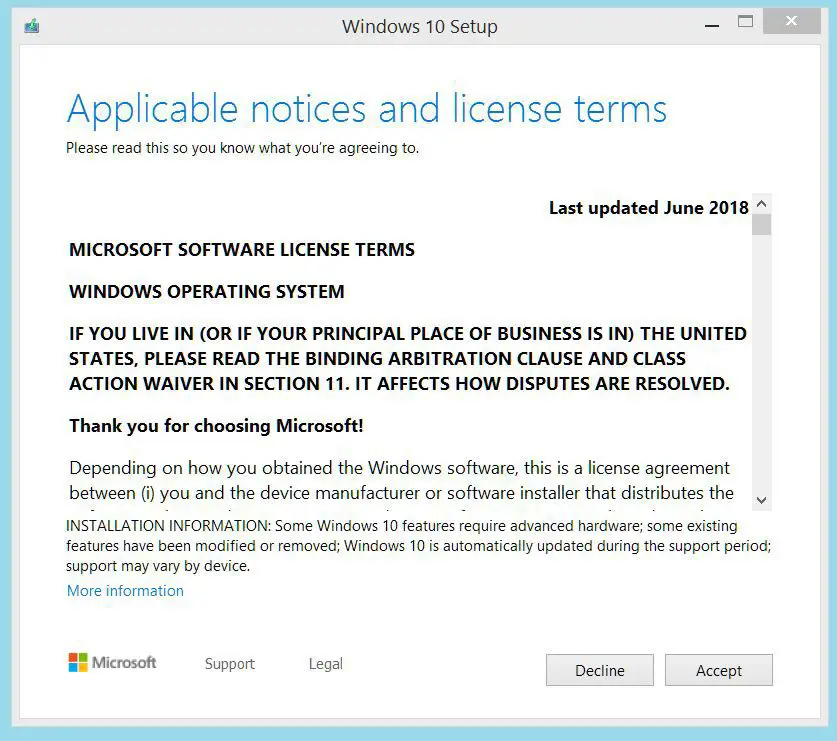 windows 10 update van toepassing zijnde kennisgevingen venster