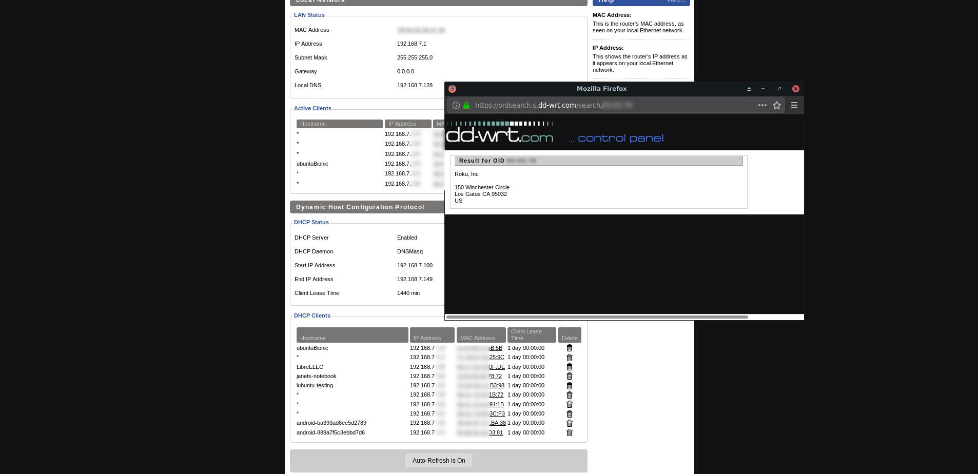 Router MAC-adres opzoeken