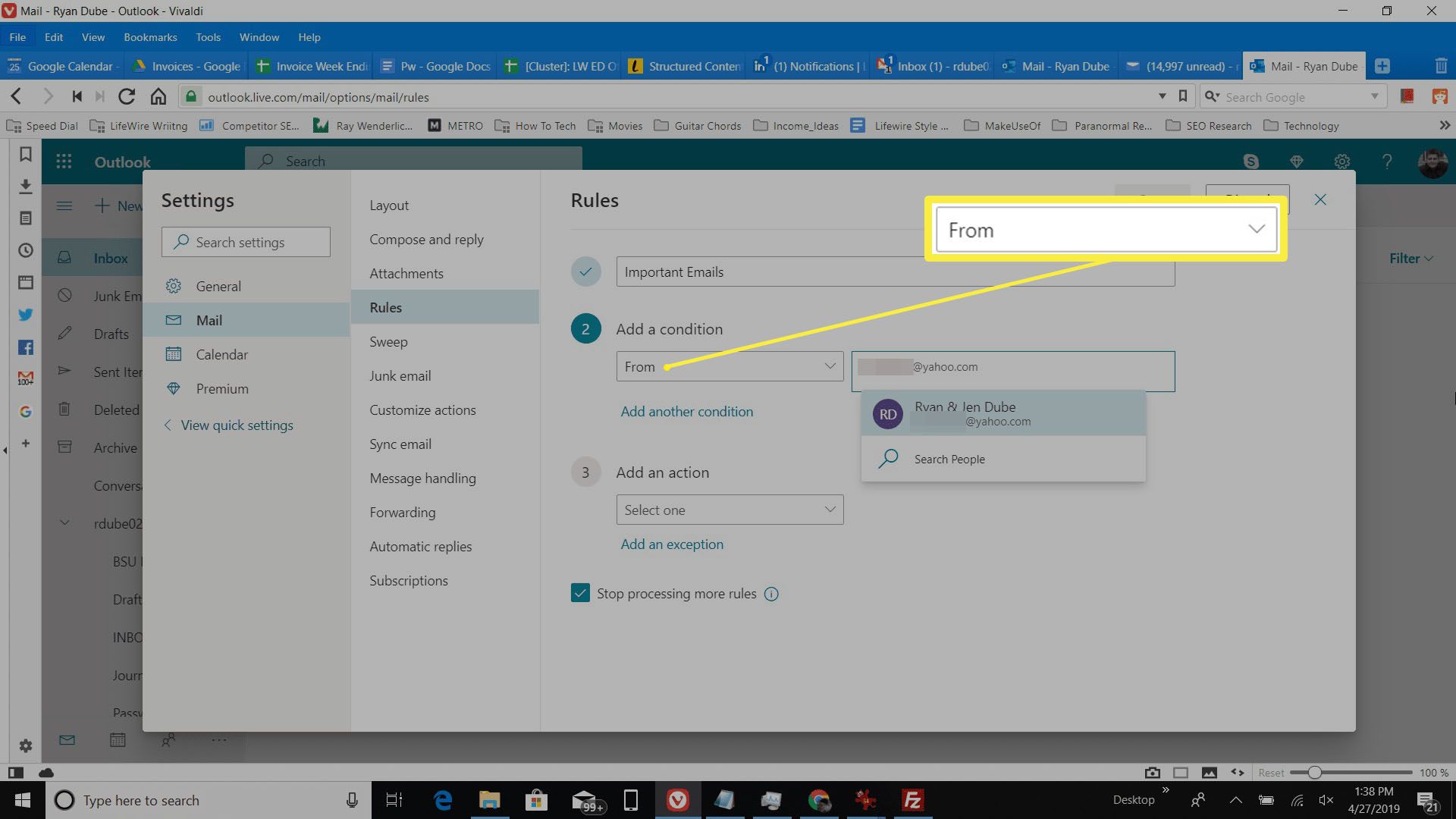 Filter De E mail Van n Afzender Naar Een Bepaalde Map In Outlook 2021