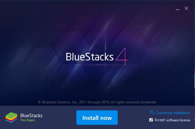 Een screenshot van BlueStacks 4.