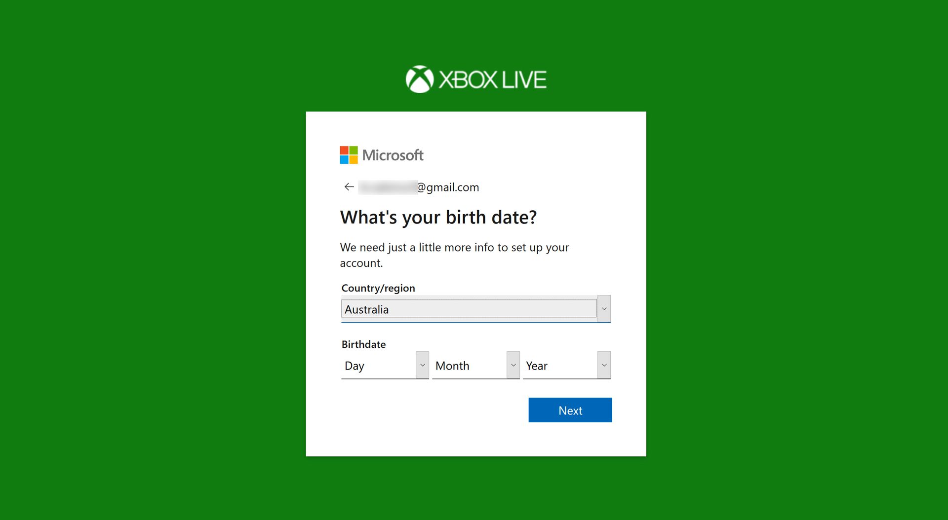 Screenshot van de Xbox-website.