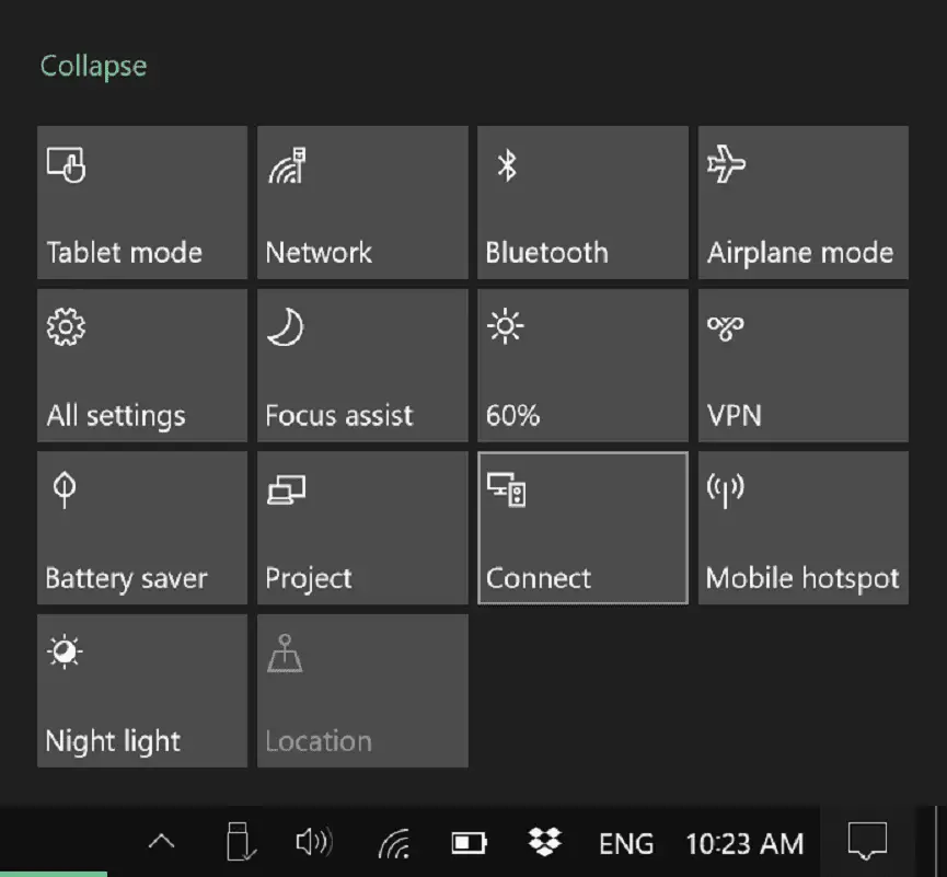 Een draadloos beeldscherm aansluiten op Windows 10