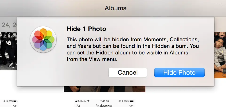 Hoe foto's op Mac te verbergen.