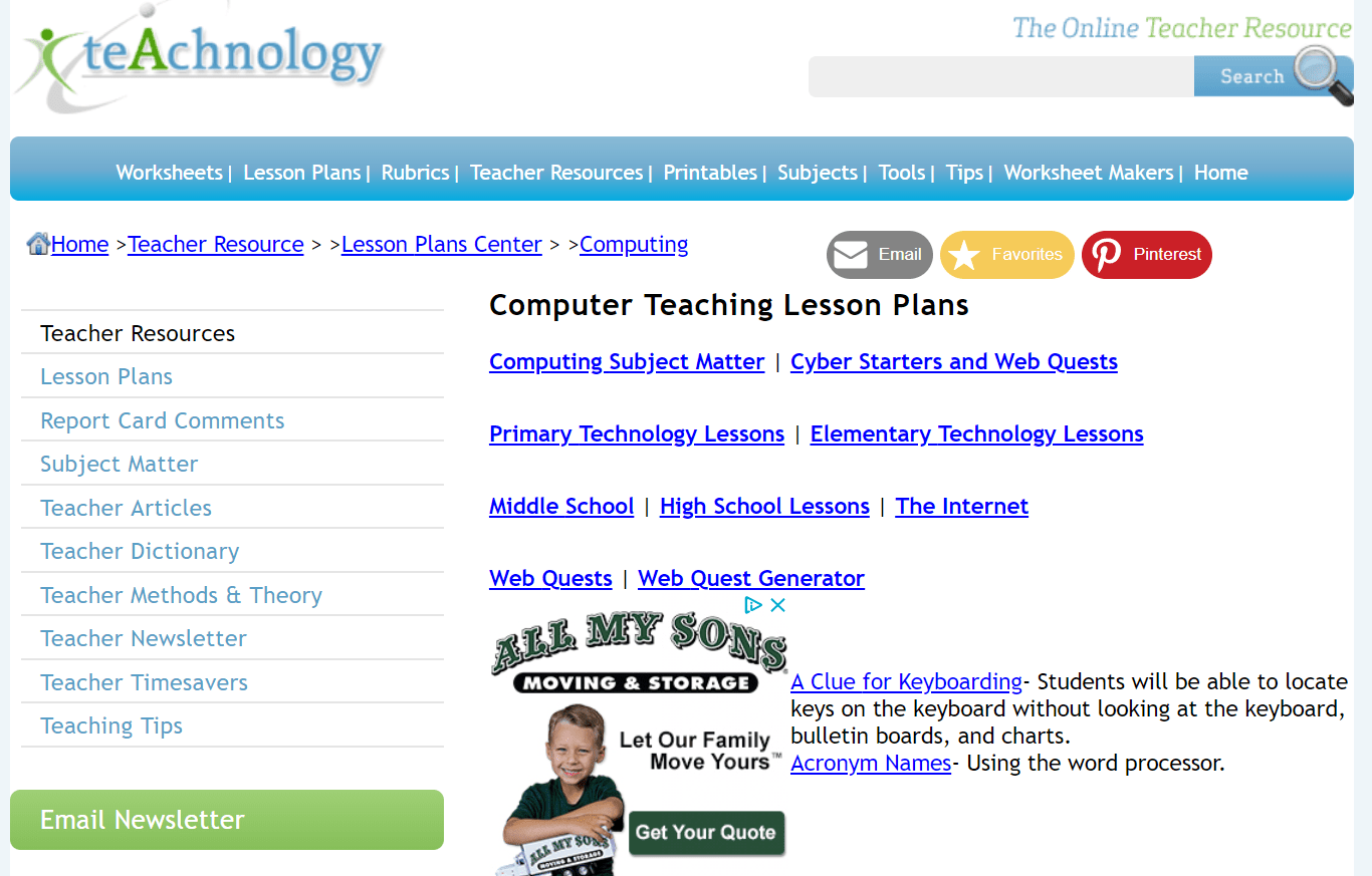 Schermafbeelding van Teachnology