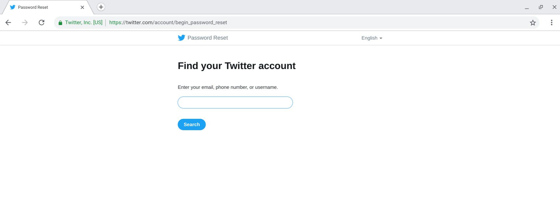Indien nodig kunt u het wachtwoord van uw Twitter-account opnieuw instellen.