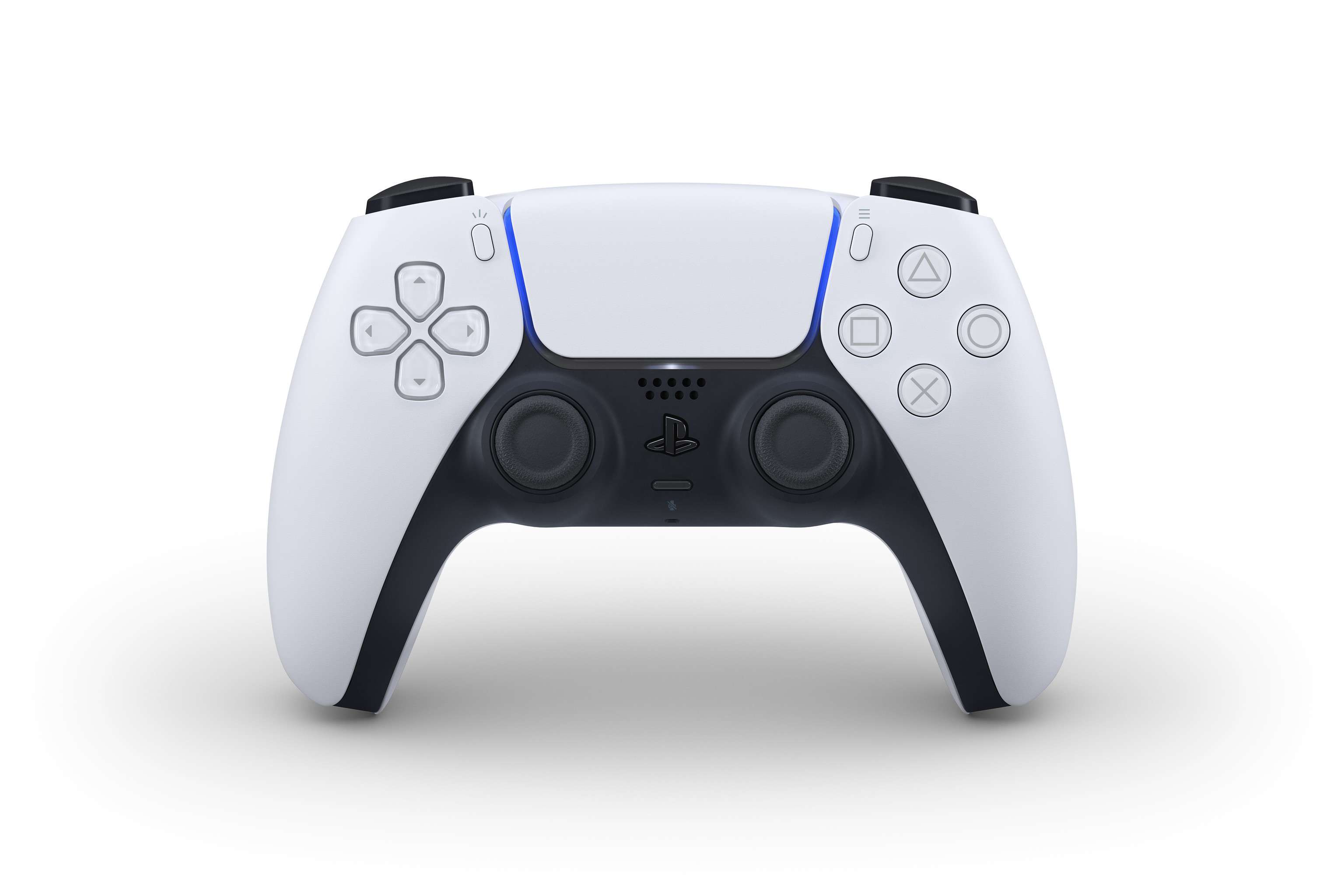 De PlayStation 5 DualSense-controller in het wit
