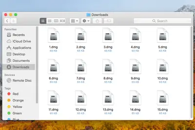 DMG-bestanden in macOS High Sierra