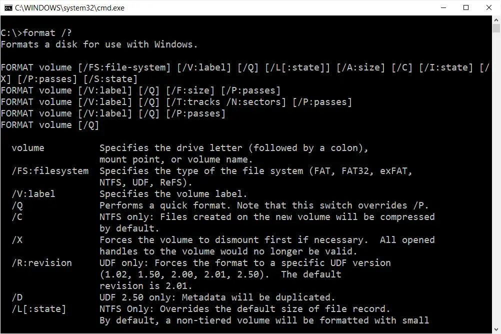 format command prompt 747f5fb312e84087b7473d6ba9bc42db