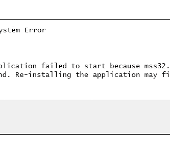 mss32 dll error 58bed2ee3df78c353cdaa5b4