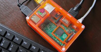 raspberry pi in an orange clear case 517985140 5b3640c3c9e77c0037e9a77a