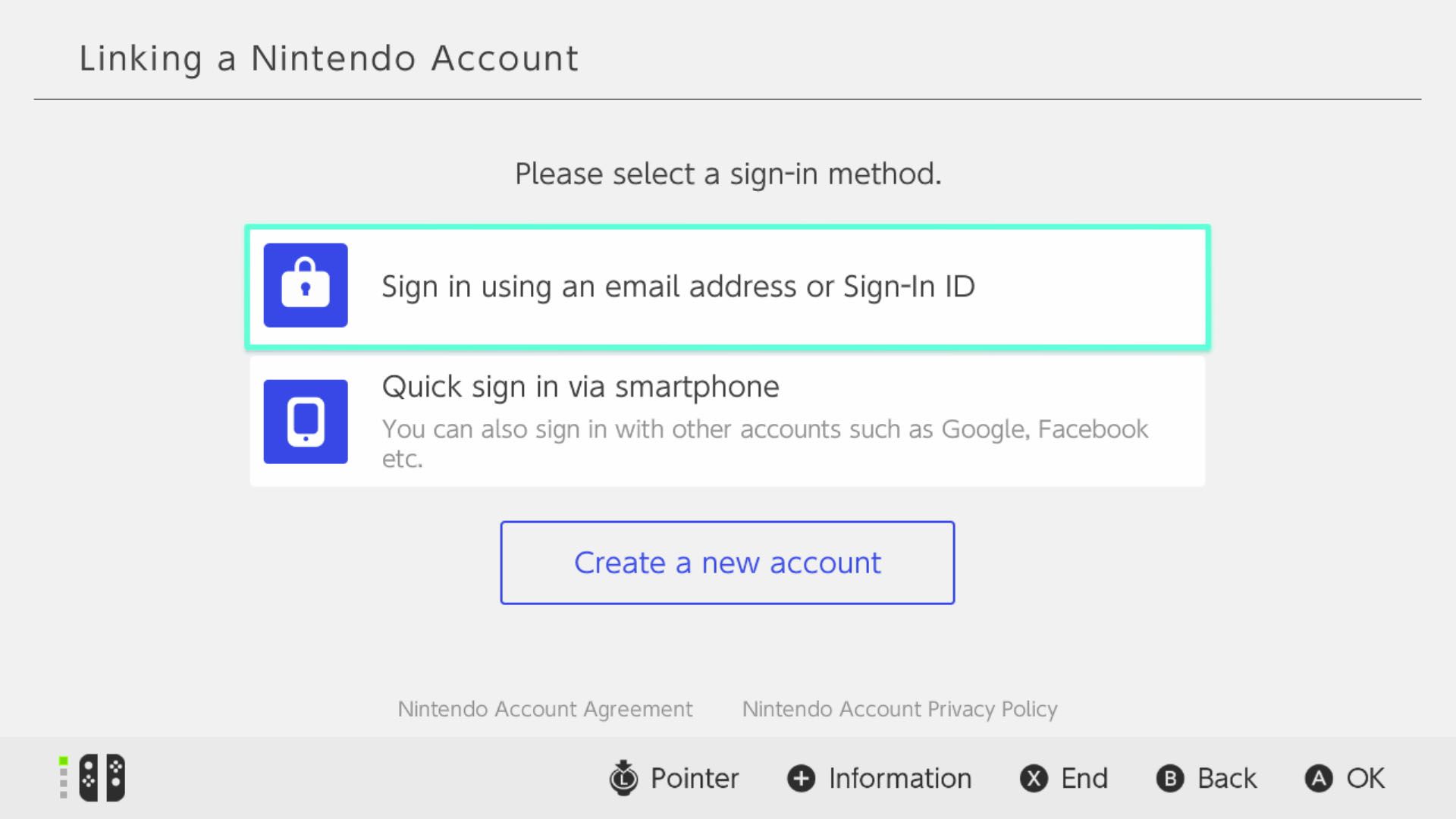 Een Nintendo-accountscherm koppelen op Nintendo Switch