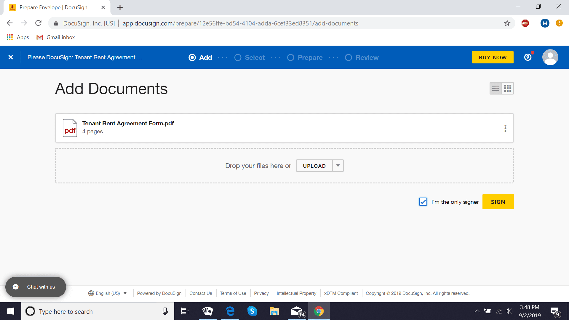 Alleen DocuSign-ondertekenaar