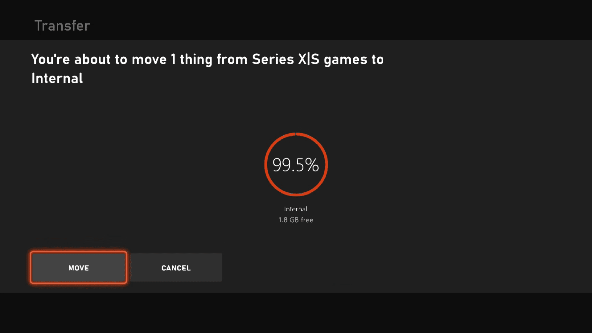 Games verplaatsen op Xbox Series X|S.