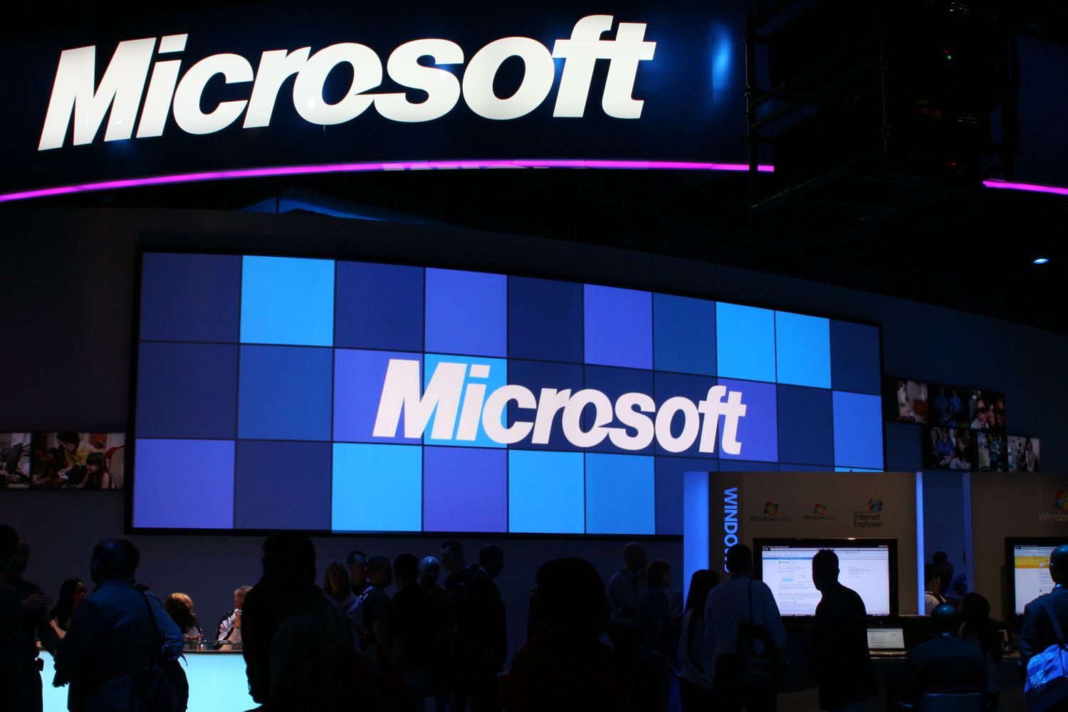 Microsoft-stand op CES 2009