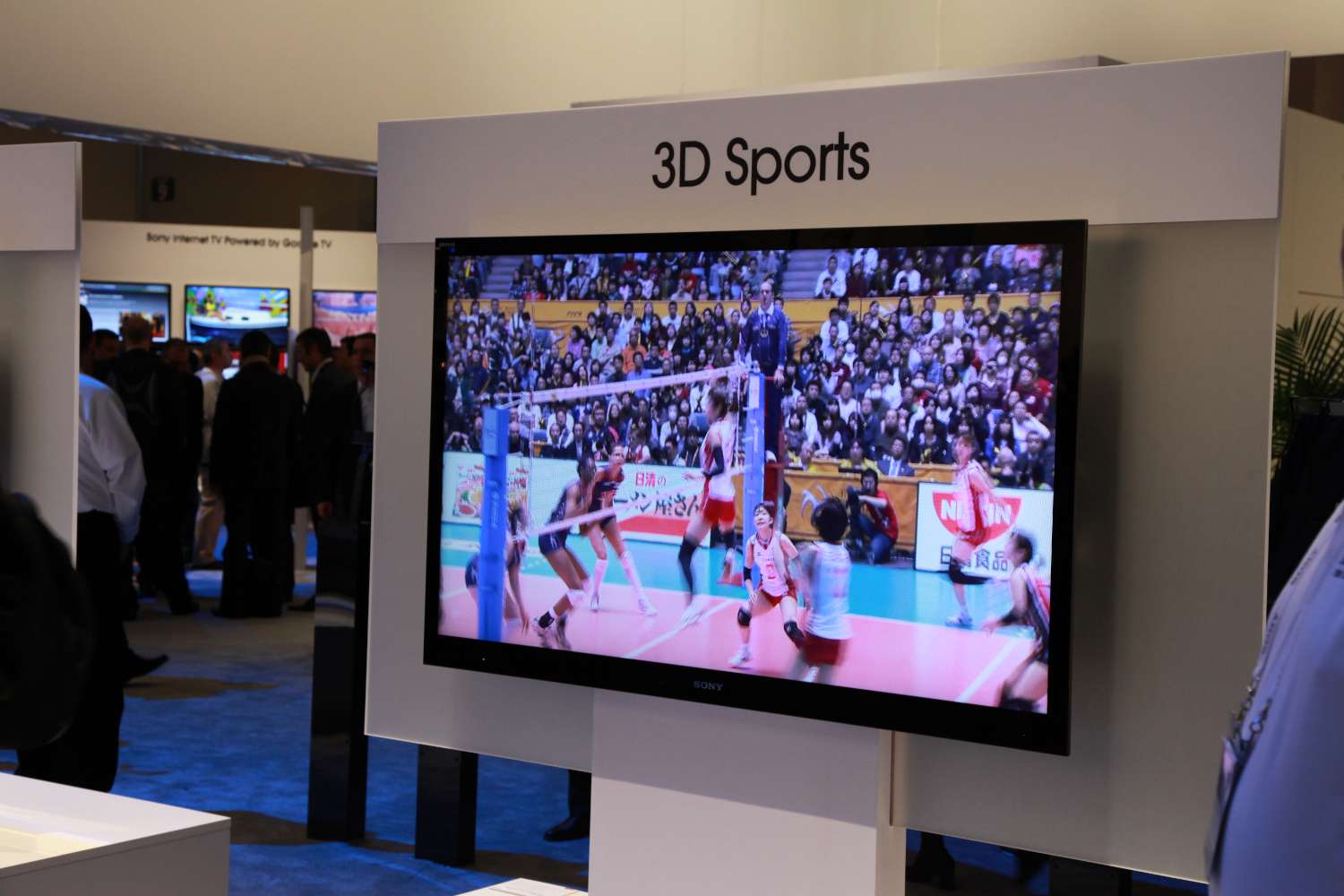 3DTV met sport op CES-stand