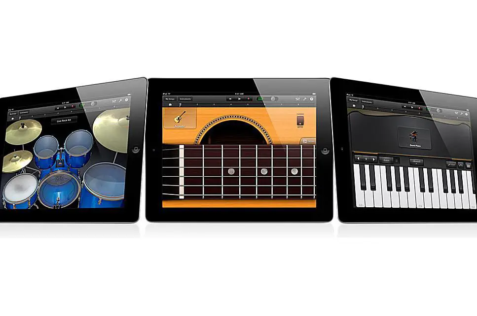 De Apple iPad 2 GarageBand-app